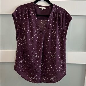 Fun 2 Fun Purple Patterned Blouse